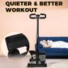 AmNooL Stair Stepper Machine with Handlebar-Mini Steppers for Exercise with 300LBS Loading Capacity, Hydraulic Fitness Stepper with LCD Monitor(Black) view 4