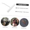 Kisangel 2pcs Tennis Stringing Supply Racquet Stringing Tools Badminton Racket Tool Bent Tip for Easy view 4