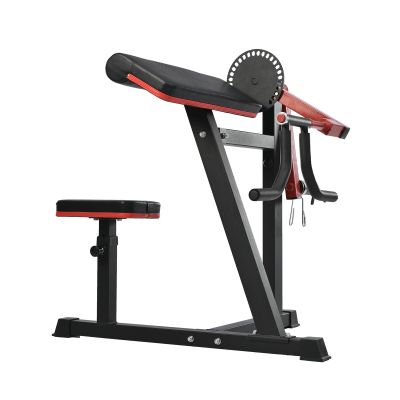 AmNooL Bicep Tricep Curl Machine with Adjustable Seat, Bicep Curls and Tricep Extension Machine Home Gym