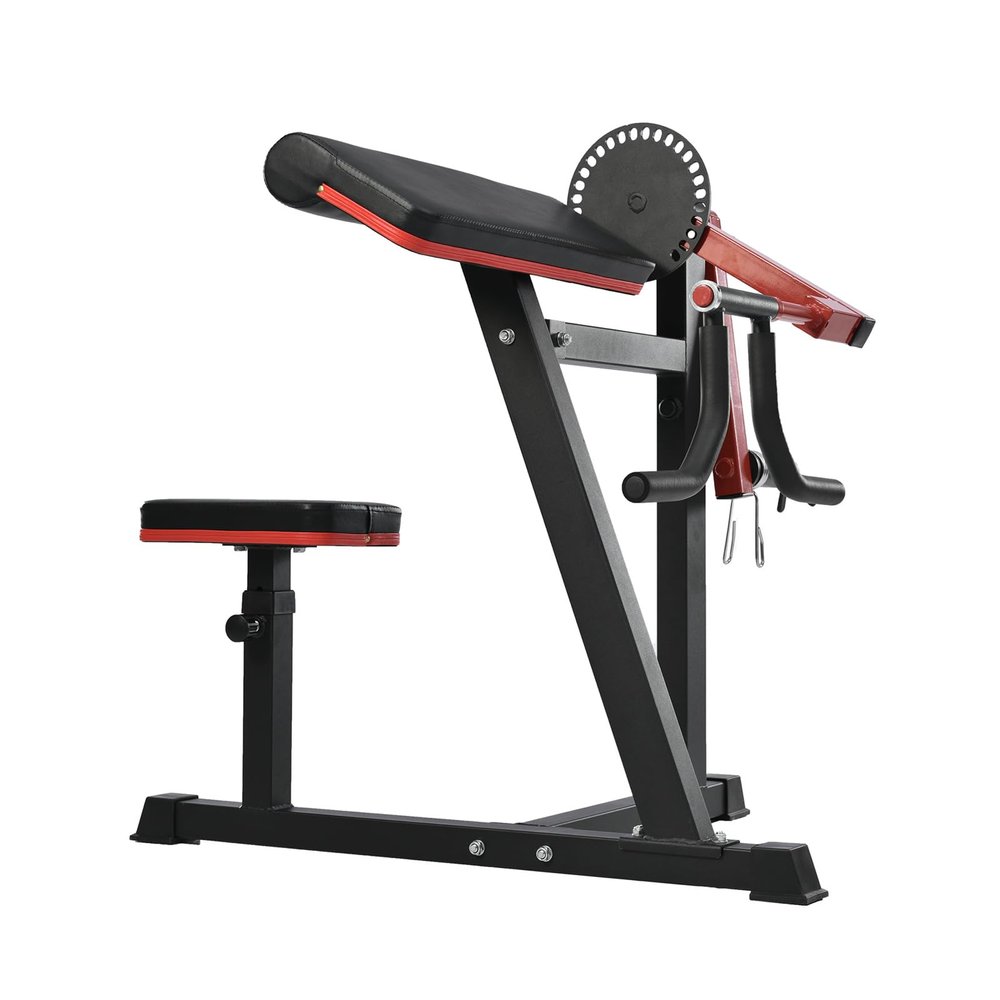 AmNooL Bicep Tricep Curl Machine with Adjustable Seat, Bicep Curls and Tricep Extension Machine Home Gym