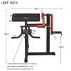 AmNooL Bicep Tricep Curl Machine with Adjustable Seat, Bicep Curls and Tricep Extension Machine Home Gym view 2