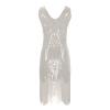 Women's Flapper Dresses 1920s Beaded Fringed Great Vintage Gatsby Dress Elegant Tassel Sequin Glitter Sparkle Dress view 3