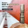 Manker E05 II (Al-Sand, Cool White Version, 6500K) Compact Flashlight, High Density LED Emitter 1300 Lumens,IPX8 Waterproof (White Filter) view 2