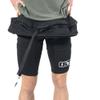 Boost Microgravity Air Pressure Treadmill Single Zipper Shorts (4XL) Black view 1