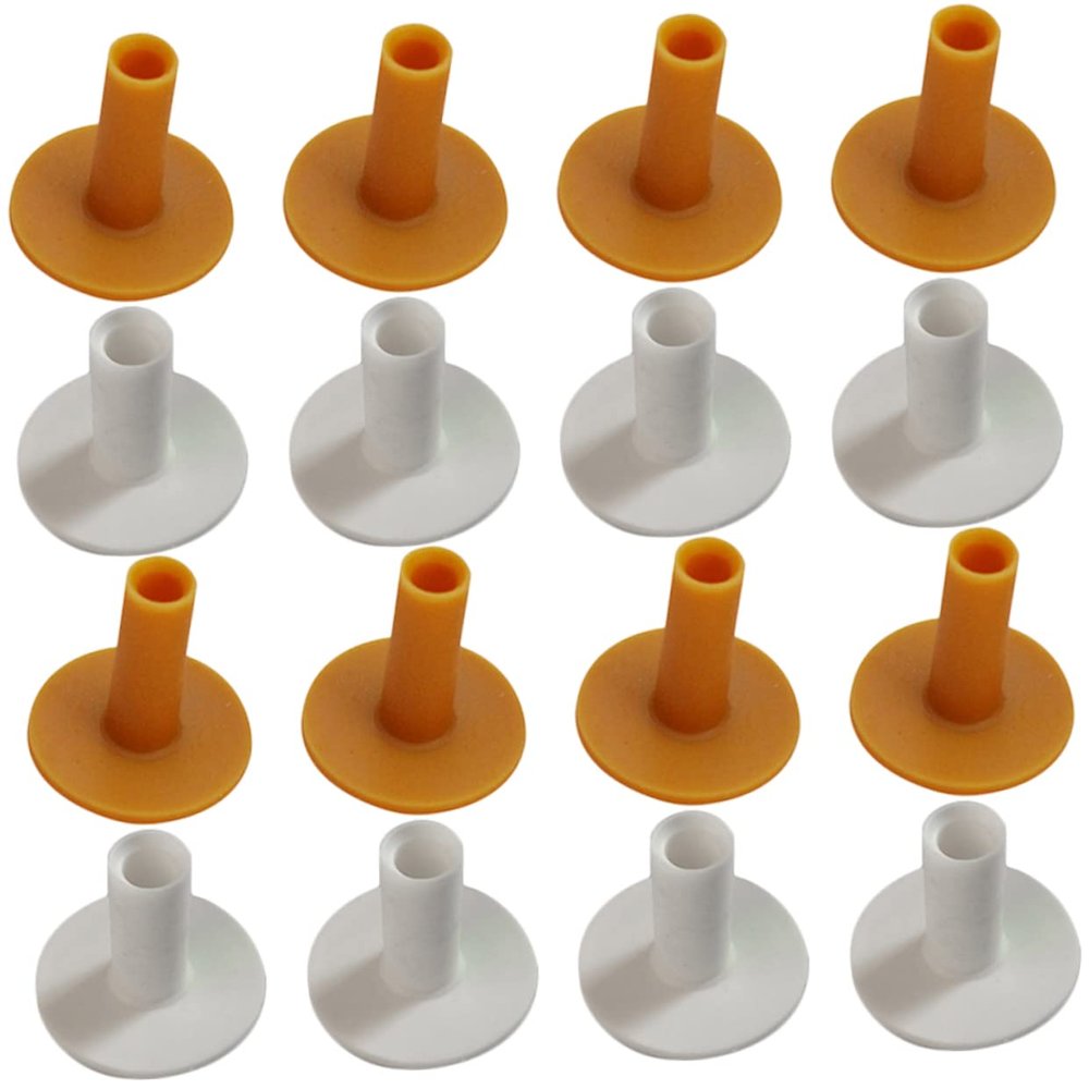 GOOHOCHY 20pcs Flexible Rubber Golf Tees Durable Golf Ball Holders for Consistent Shots Lightweight Practical Tee Holders for Driving Range and Practice