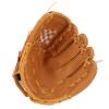 Baseball Glove Ergonomic PU Leather Baseball Mitts Softness Professional Baseball Fielding Glove Softball Mitts for Youth Adult (Brown) view 2