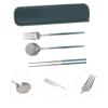PRETYZOOM 2 Sets Silverware Portable Fork Spoon Kit Camping Cutlery Set Outdoor Tableware Compact Storage Box Easy to Clean view 4