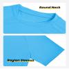 Auranso Boys Rash Guard Short Sleeve Boys Swim Shirt UPF 50+ Quick Dry Shirt Blue 13-14 Years view 4