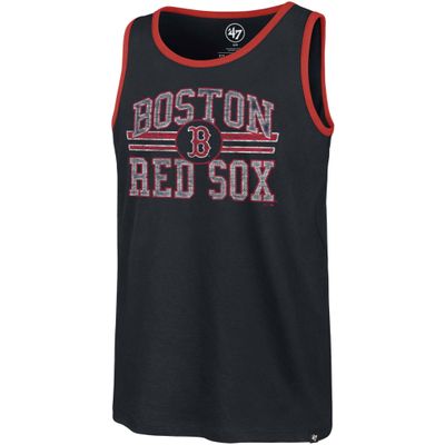 47 Men's Boston Red Sox Winger Flanklin Blue Tank Top - MLB Muscle T-Shirt (Small)