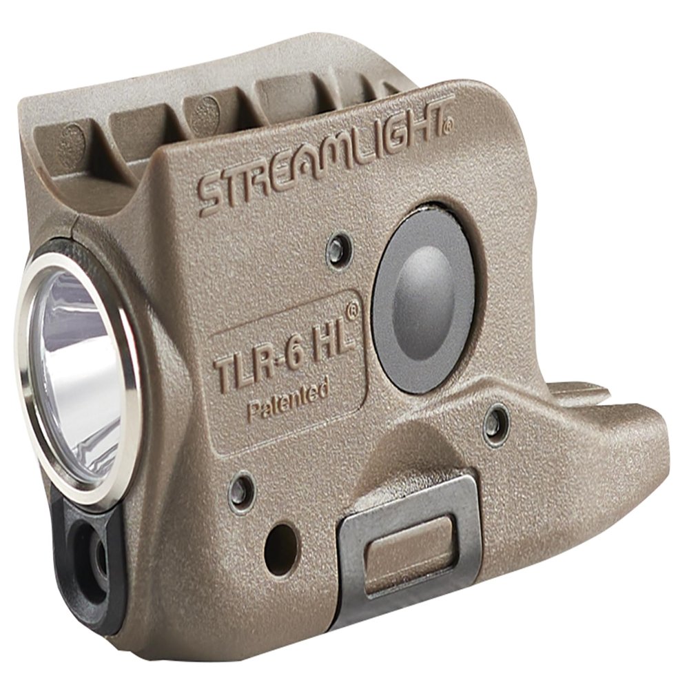 Streamlight 69341 TLR-6 HL 300-Lumen Rechargeable Tactical Weapon Light with Integrated Red Aiming Laser Designed Exclusively and Solely for Glock 42/43 & 43X/48 Non-Railed, Flat Dark Earth Brown