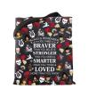 WSNANG Hadestown Inspired Gift Hadestown Character Musicals Tote Bag Red Carnations Shoulder Bag Musical Gift (AlwayHadestown TB) view 1