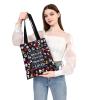 WSNANG Hadestown Inspired Gift Hadestown Character Musicals Tote Bag Red Carnations Shoulder Bag Musical Gift (AlwayHadestown TB) view 2