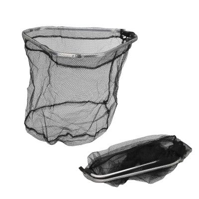 Landing Net Heads, Triangular Foldable Fishing Landing Net Aluminium Alloy Fishing Net Big Mesh with Buckle Catching Accessories for Fish Birds Shrimp