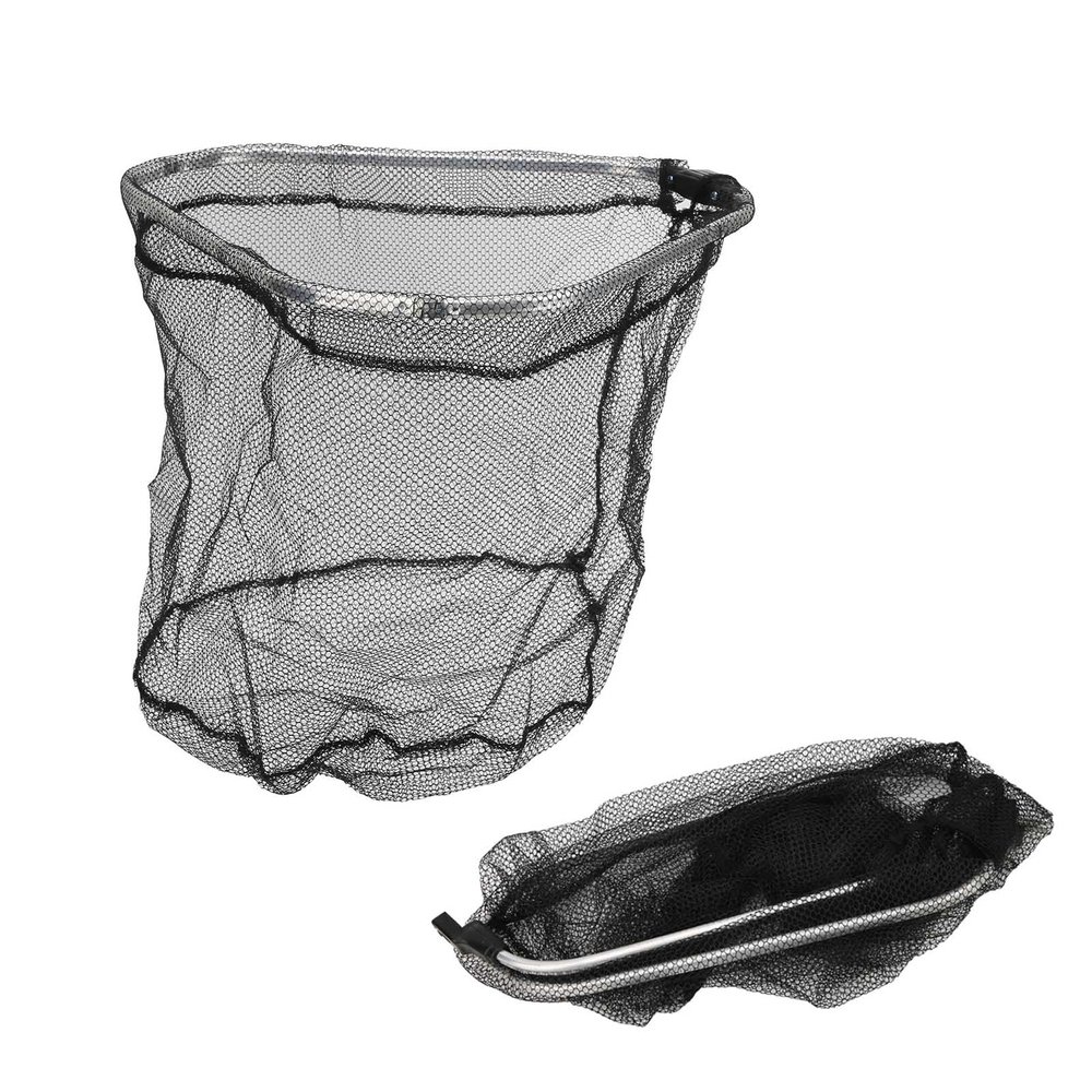 Landing Net Heads, Triangular Foldable Fishing Landing Net Aluminium Alloy Fishing Net Big Mesh with Buckle Catching Accessories for Fish Birds Shrimp