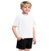 Auranso Boys Rash Guard Short Sleeve Boys Swim Shirt UPF 50+ Quick Dry Shirt White 7-8 Years view 2