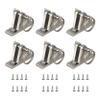 DNB Bimini Top Deck Hinges - 6 Packs Stainless Steel 316 with Ring and Removable Pin - Extra Installation Screws Included view 1