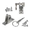 DNB Bimini Top Deck Hinges - 6 Packs Stainless Steel 316 with Ring and Removable Pin - Extra Installation Screws Included view 2