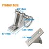 DNB Bimini Top Deck Hinges - 6 Packs Stainless Steel 316 with Ring and Removable Pin - Extra Installation Screws Included view 4