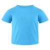 Auranso Boys Rash Guard Short Sleeve Boys Swim Shirt UPF 50+ Quick Dry Shirt Blue 7-8 Years