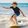 Auranso Boys Rash Guard Short Sleeve Boys Swim Shirt UPF 50+ Quick Dry Shirt Black 13-14 Years view 3
