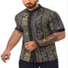 African Dashiki for Men - Short Sleeve Shirts, Big & Tall Sizes, Kurta Style view 1