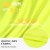 Auranso Boys Rash Guard Short Sleeve Boys Swim Shirt UPF 50+ Quick Dry Shirt Fluorescent Yellow 9-10 Years view 3