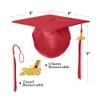 Misscom Shiny Kids Graduation Cap and Gown Set with 2026 Tassel Plus White Stole Certificate for Kindergarten Preschool view 4
