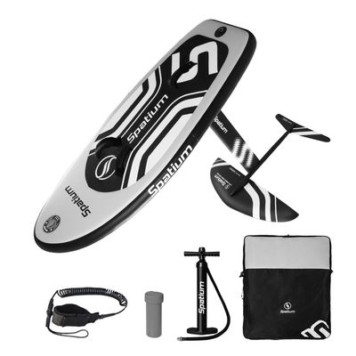 Inflatable Hydrofoil Board for Adults Hydrofoil Surfboard Non Electric for Surfing Board with Hydrofoil Board Accessories Color Light Gray 90L