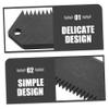 Happyyami Ski Surfboard Wax Scraper Versatile Plastic Wax Cleaning Comb for All Surfboards Unique Pattern Keyless Design view 3
