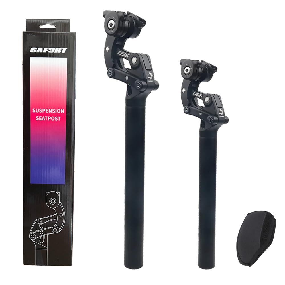 SAFORTBikes Suspension Seatpost for ebike & Heavy Riders (31.6x365mm)