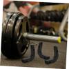 Happyyami 4pcs Barbell Hanger Holder Bumper Plate Storage Dumbbell Rack for Gym Accessories Wall Mounted view 2