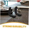 Happyyami 4pcs Barbell Hanger Holder Bumper Plate Storage Dumbbell Rack for Gym Accessories Wall Mounted view 3
