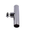 Eye Hooks 2X Stainless Steel Fishing Rod Holder for Boat Yacht Adjustable Clamp-on 7/8"-1" Rail Mount Hooks with Screws view 3