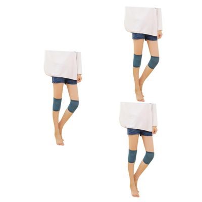 Healeved 3pcs Knee Support Sleeve Lightweight Knee Warmer for Running Hiking and Outdoor Sports Lake Blue Comfortable Elasticity Unisex