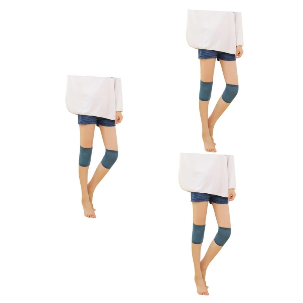 Healeved 3pcs Knee Support Sleeve Lightweight Knee Warmer for Running Hiking and Outdoor Sports Lake Blue Comfortable Elasticity Unisex