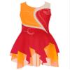 XUNZOO Kid Girls Hollow Back Ice Figure Skating Costume Sleeveless Rhinestone Leotard Dress for Dance Performance G1057Red 16 Years view 1
