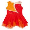 XUNZOO Kid Girls Hollow Back Ice Figure Skating Costume Sleeveless Rhinestone Leotard Dress for Dance Performance G1057Red 16 Years view 3