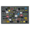 AOUTACC Tactical Military Patch Holder Board Hook & Loop Morale Patch Panel, Tactical Patch Display Panel for Military Uniform Hook and Loop Badges-Gray(108 * 70CM) view 1