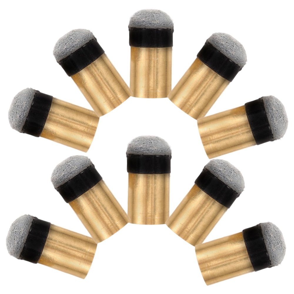 Happyyami 10pcs Billiard Pool Cue Tips Screw Cue Tips Replacement for Billiard Stick