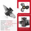 NyZyL 11 1/8x13 for Mer-cury Ma-Rine 25 30 35 40 45 50 55 60 70 Hp Outboard Screw 11 1/8 * 13 Boat Motor Propeller 3 Blade 13 Spline Tooth view 2