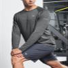 NORTHYARD Men's Sun Protection Shirts UPF 50+ Long Sleeve Swim Rash Guard Shirt Running Workout Athletic Hiking UV Fishing CARBONHEATHER 4XL view 3