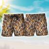 Beagle Mens Swim Trunks - Hawaiian Mens Shorts - Summer Drawstring Beachwear Shorts Series 43 Size L view 3