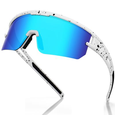 VEWOE Polarized Cycling Sunglasses for Men Women UV400 Baseball Glasses for MTB Riding Bicycle Running Driving Bike