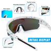VEWOE Polarized Cycling Sunglasses for Men Women UV400 Baseball Glasses for MTB Riding Bicycle Running Driving Bike view 3