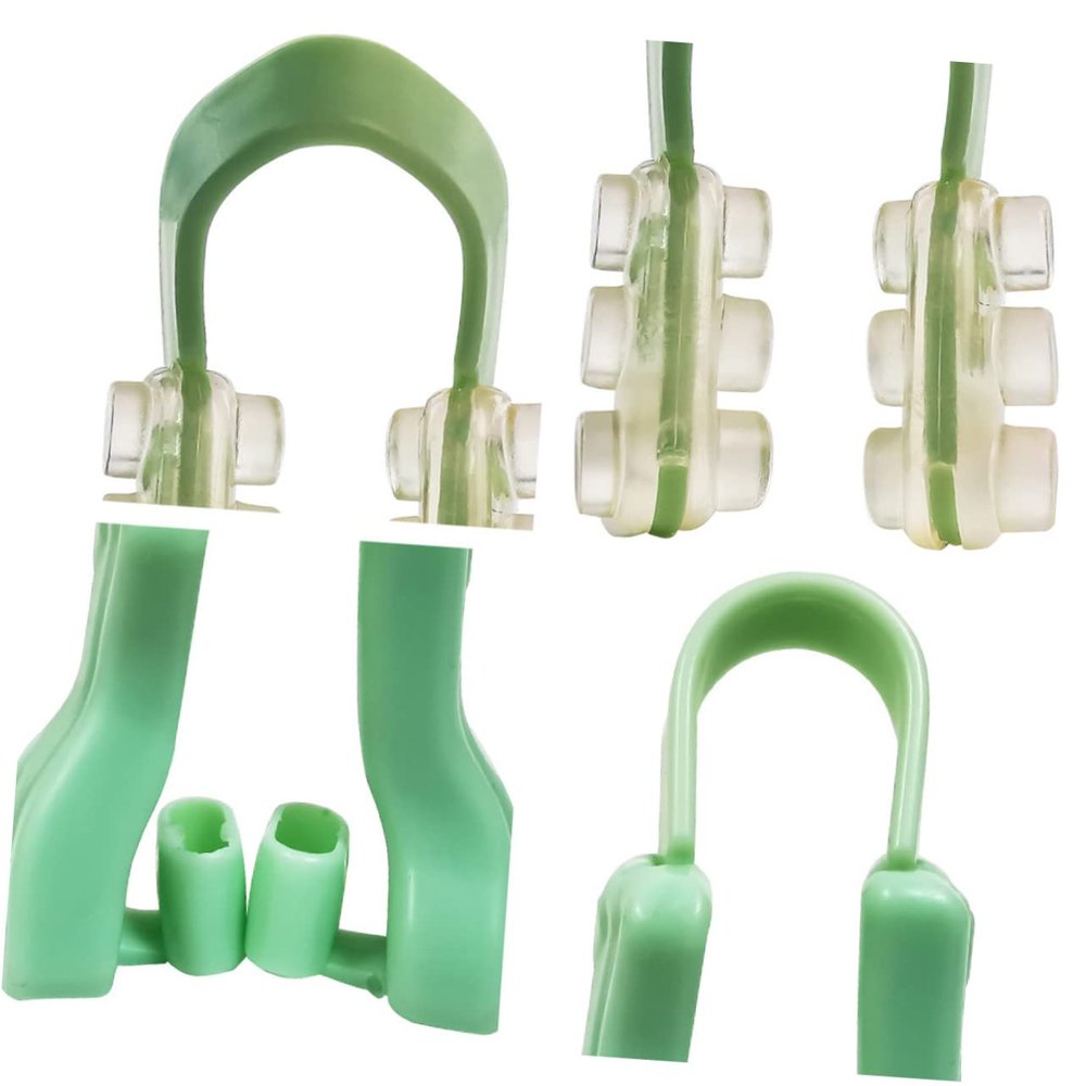 Yardwe 1set Clips U-Type Night Nasal Splint for Women Comfortable Snoring Easy to Wear and Combination