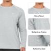 NORTHYARD Men's Sun Protection Shirts UPF 50+ Long Sleeve Swim Rash Guard Shirt Running Workout Athletic Hiking UV Fishing GREYHEATHER 2XL view 4