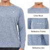 NORTHYARD Men's Sun Protection Shirts UPF 50+ Long Sleeve Swim Rash Guard Shirt Running Workout Athletic Hiking UV Fishing BLUEHEATHER 3XL view 4