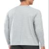 NORTHYARD Men's Sun Protection Shirts UPF 50+ Long Sleeve Swim Rash Guard Shirt Running Workout Athletic Hiking UV Fishing GREYHEATHER L view 2