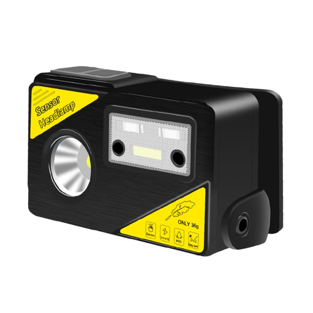 ETHZZLE USB Rechargeable Led Headlamp with Motion Sensor for Camping Fishing Jogging and Outdoor Activities Lightweight Versatile Headlight for Night Use