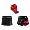 Towintec Mens Cycling Underwear Shorts 5D Gel Padded Bike Bicycle MTB Liner Undershorts Breathable Shockproof Quick-Drying Motorcycle Underpants (Green Line,S) view 3